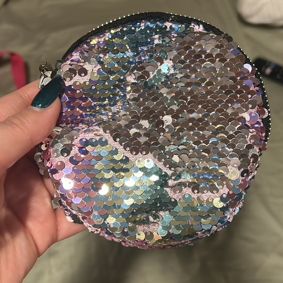 2 Style Lab Sequin Coin Purses with Key Rings - Picture 5 of 6
